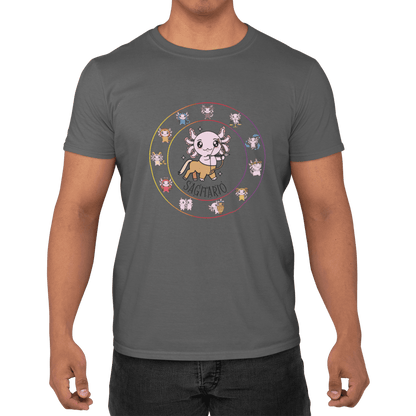 Playera Horoscopos Sagitario Axolotzin Ajolote Adulto E Infantil