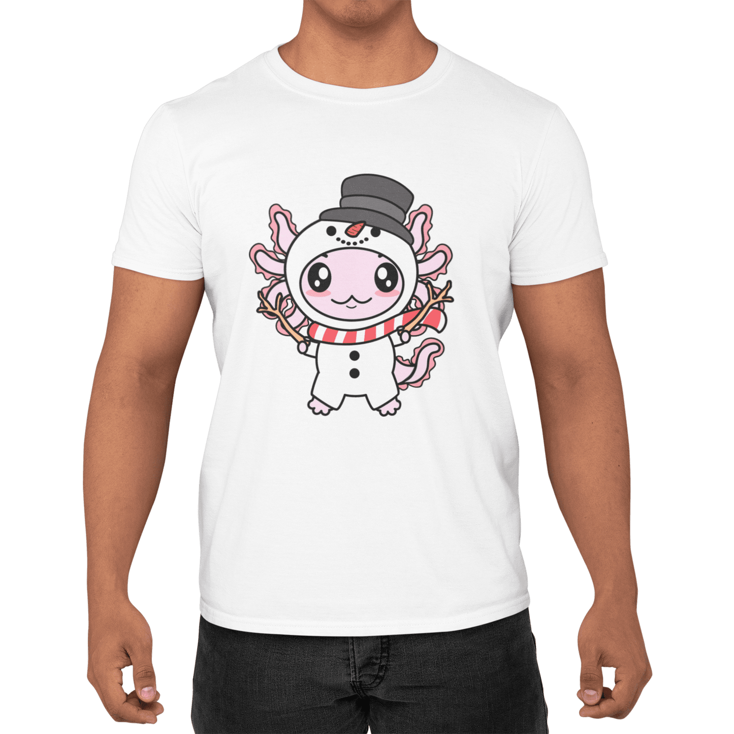 Axolotzin Muñeco De Nieve Ajolote Navidad