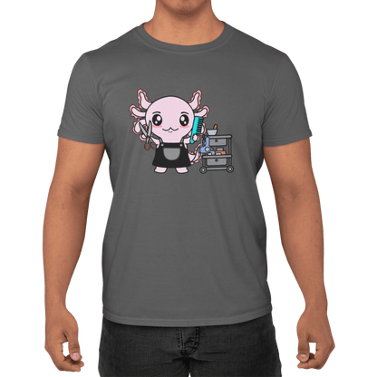 Playera Axolotzin Barbero Ajolote Adulto E Infantil
