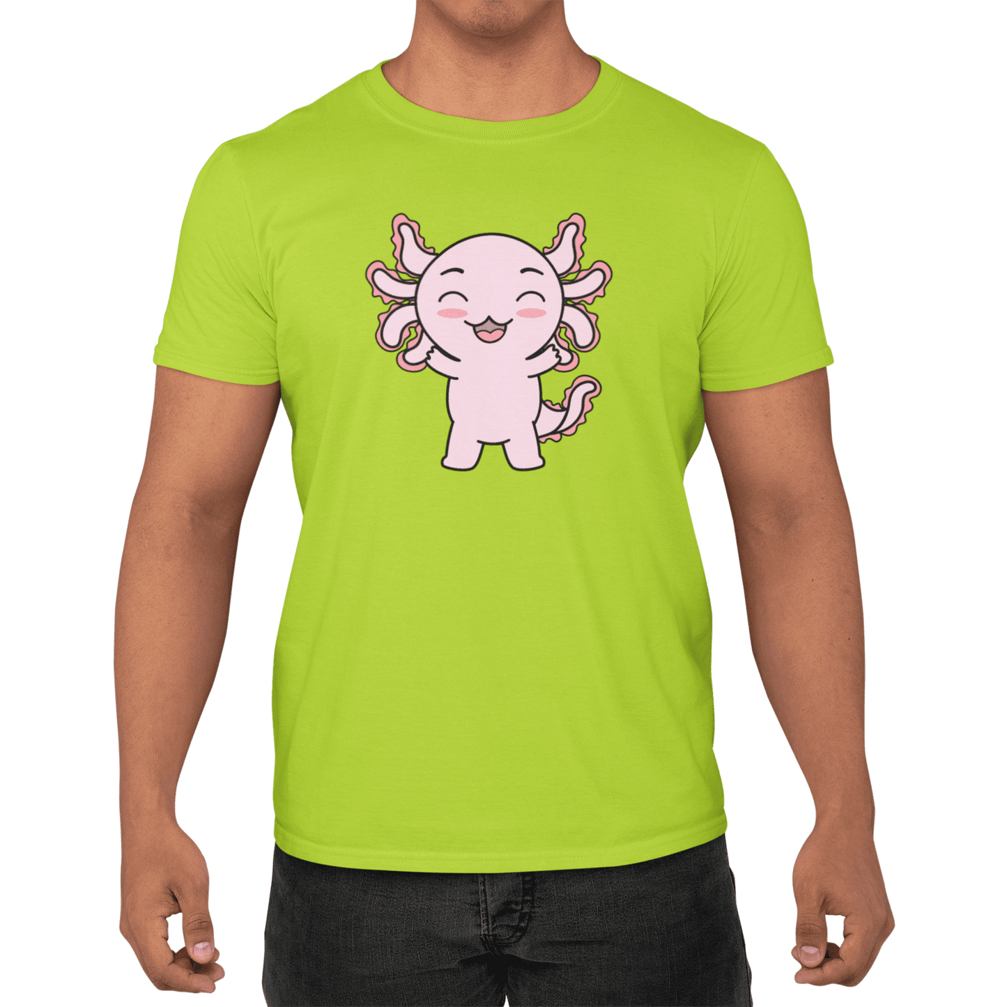 Playera Axolotzin Feliz Ajolote Adulto E Infantil