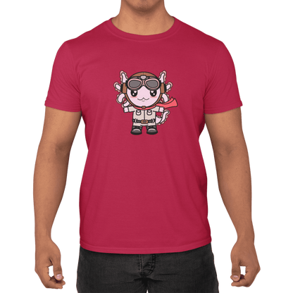 Playera Axolotzin Aviador Ajolote Adulto E Infantil