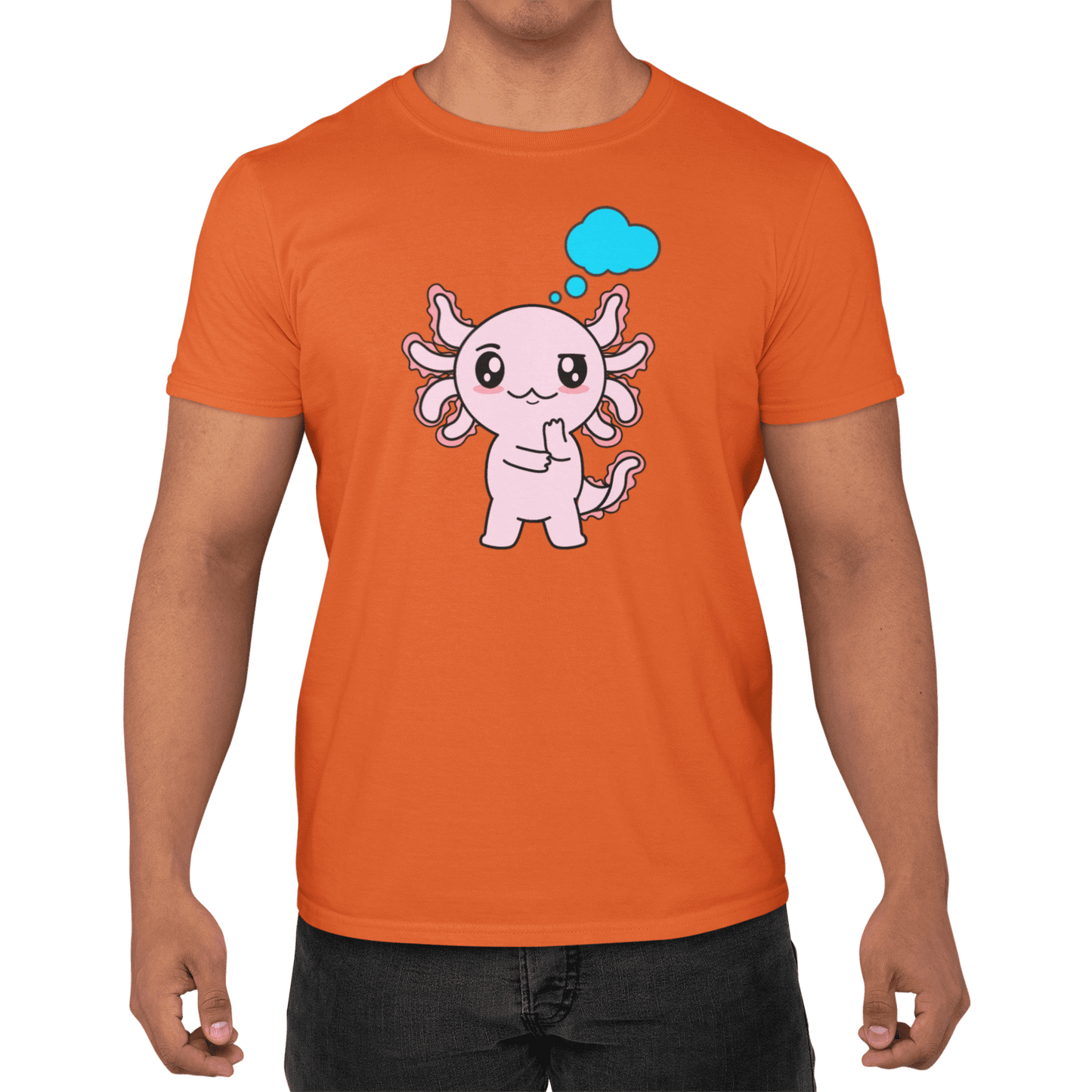 Playera Axolotzin Pensando Ajolote Adulto E Infantil