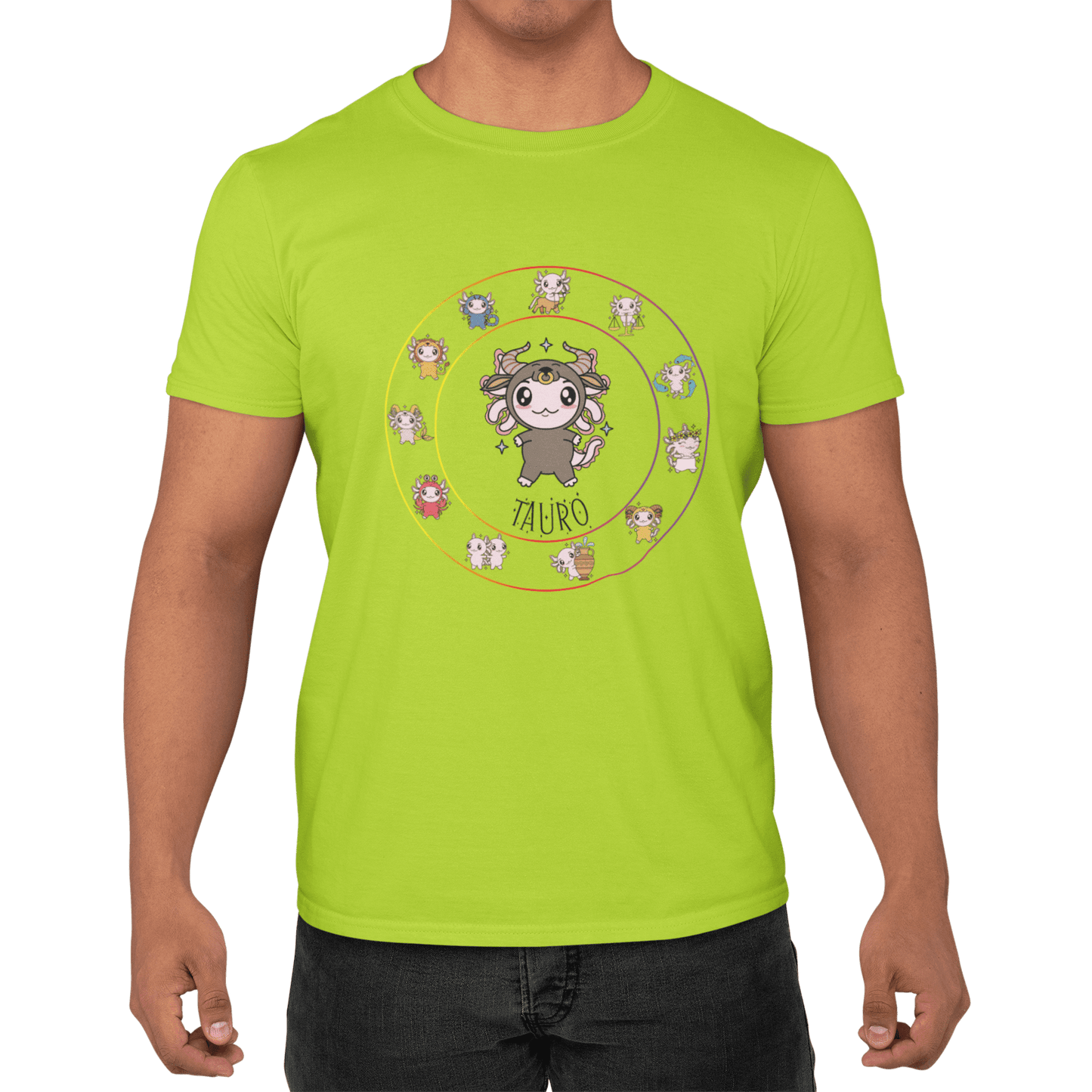 Playera Horoscopos Tauro Axolotzin Ajolote Adulto E Infantil