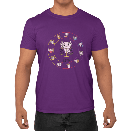 Playera Horoscopos Libra Axolotzin Ajolote Adulto E Infantil