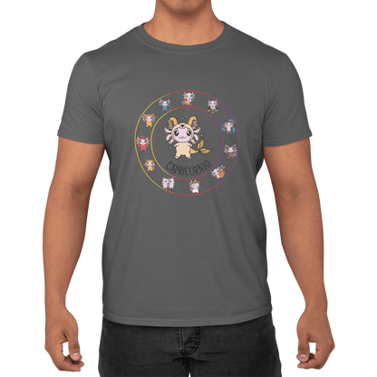 Playera Horoscopos Capricornio Axolotzin Ajolote Adulto E Infantil