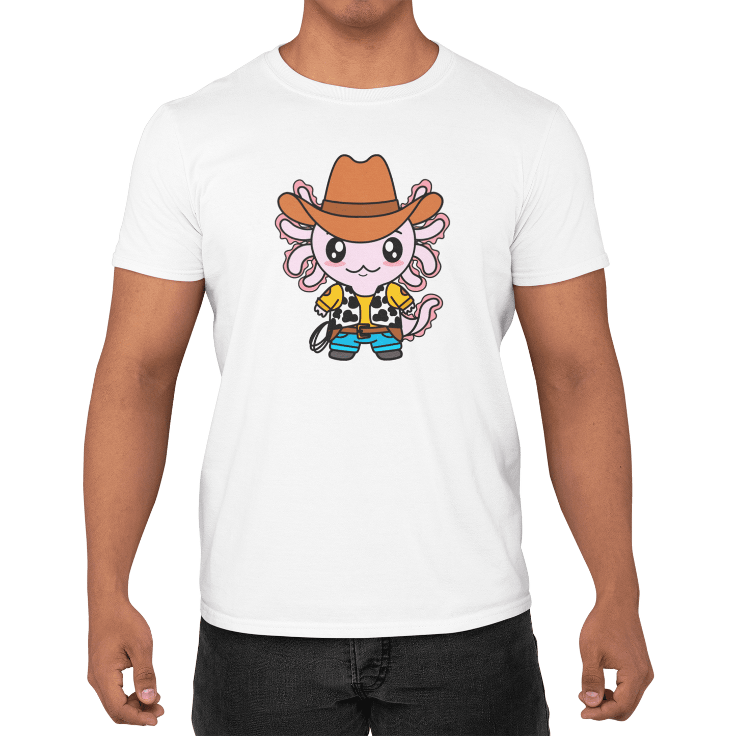 Playera Axolotzin Vaquero Ajolote Adulto E Infantil