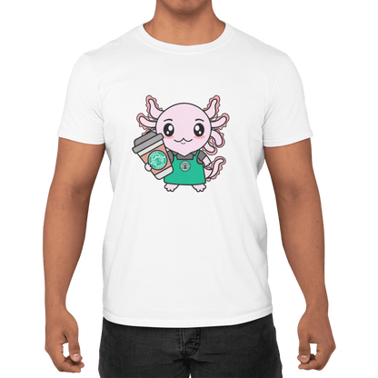 Playera Axolotzin Barista Ajolote Adulto E Infantil