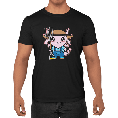 Playera Axolotzin Granjero Ajolote Adulto E Infantil