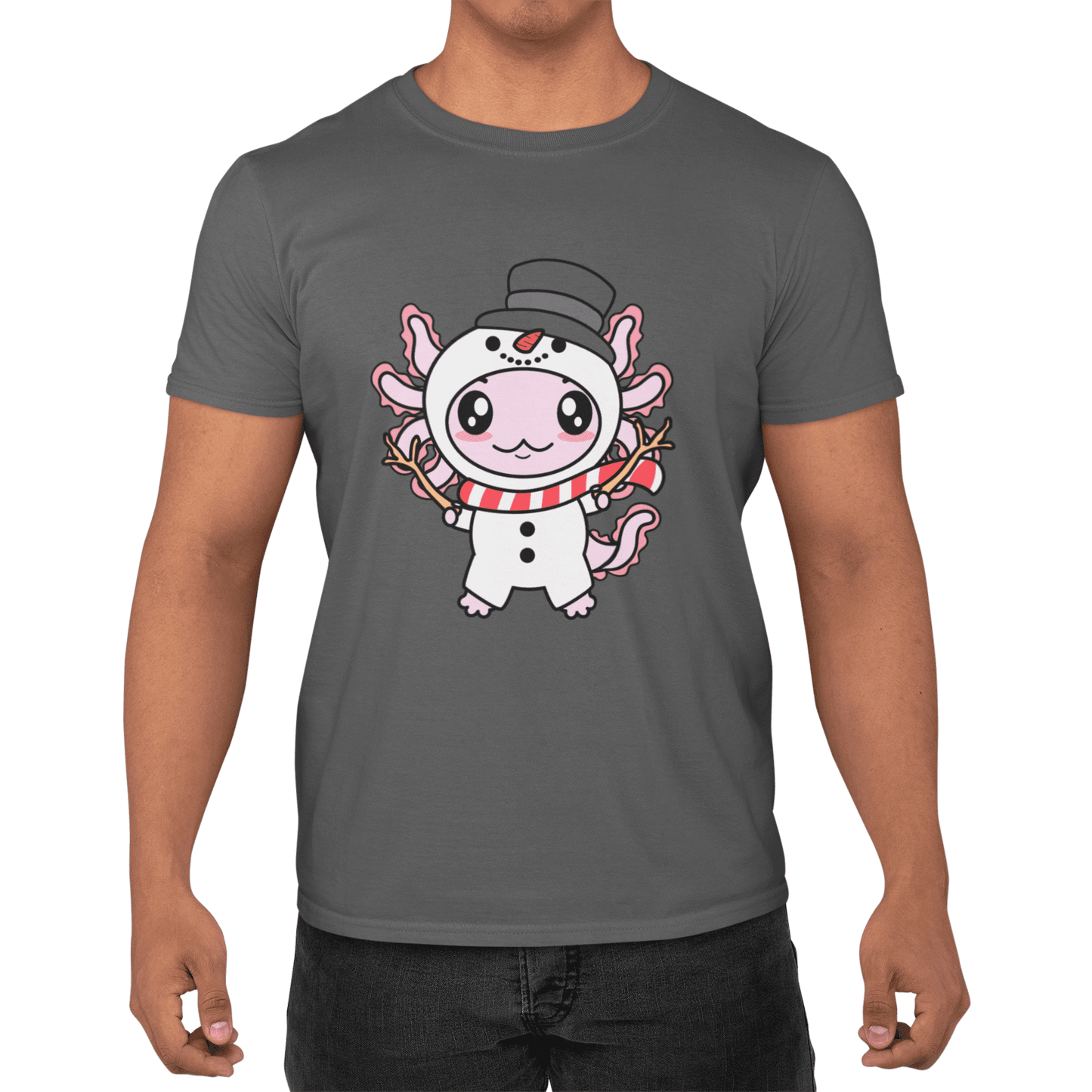 Axolotzin Muñeco De Nieve Ajolote Navidad