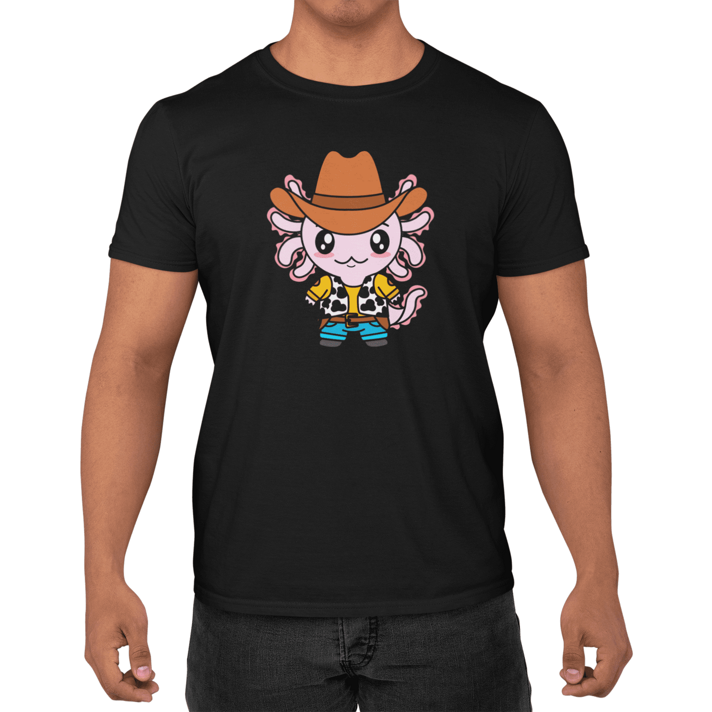 Playera Axolotzin Vaquero Ajolote Adulto E Infantil