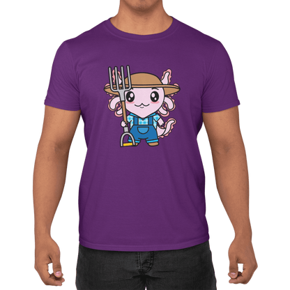 Playera Axolotzin Granjero Ajolote Adulto E Infantil