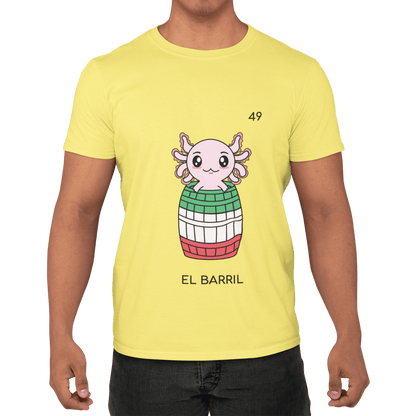 Playera Axoloteria El Barril Ajolote Adulto E Infantil
