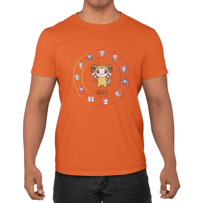 Playera Horoscopos Aries Axolotzin Ajolote Adulto E Infantil