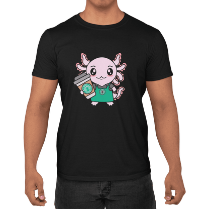 Playera Axolotzin Barista Ajolote Adulto E Infantil