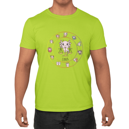 Playera Horoscopos Libra Axolotzin Ajolote Adulto E Infantil