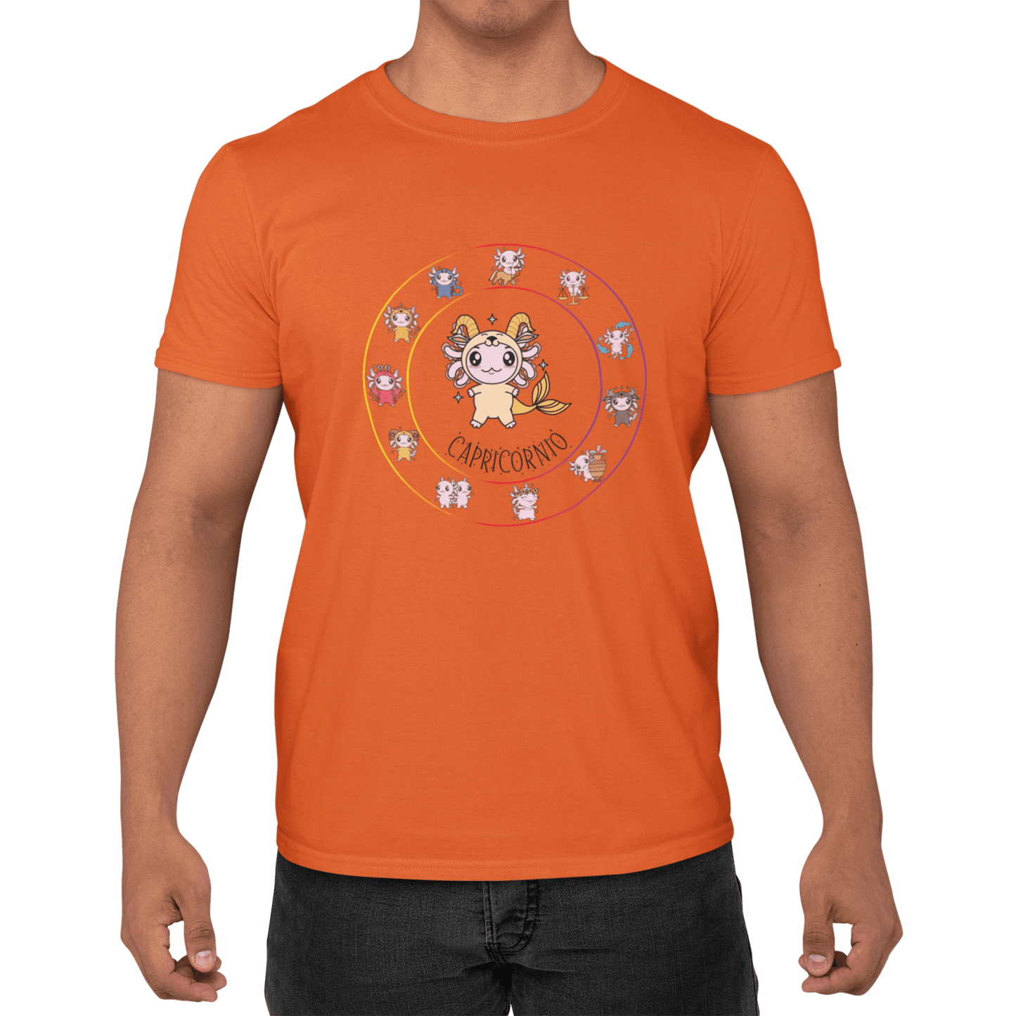 Playera Horoscopos Capricornio Axolotzin Ajolote Adulto E Infantil