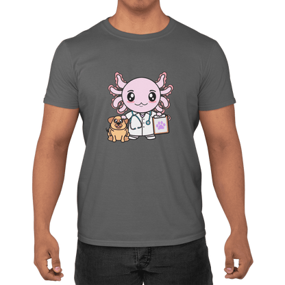 Playera Axolotzin Veterinario Ajolote Adulto E Infantil