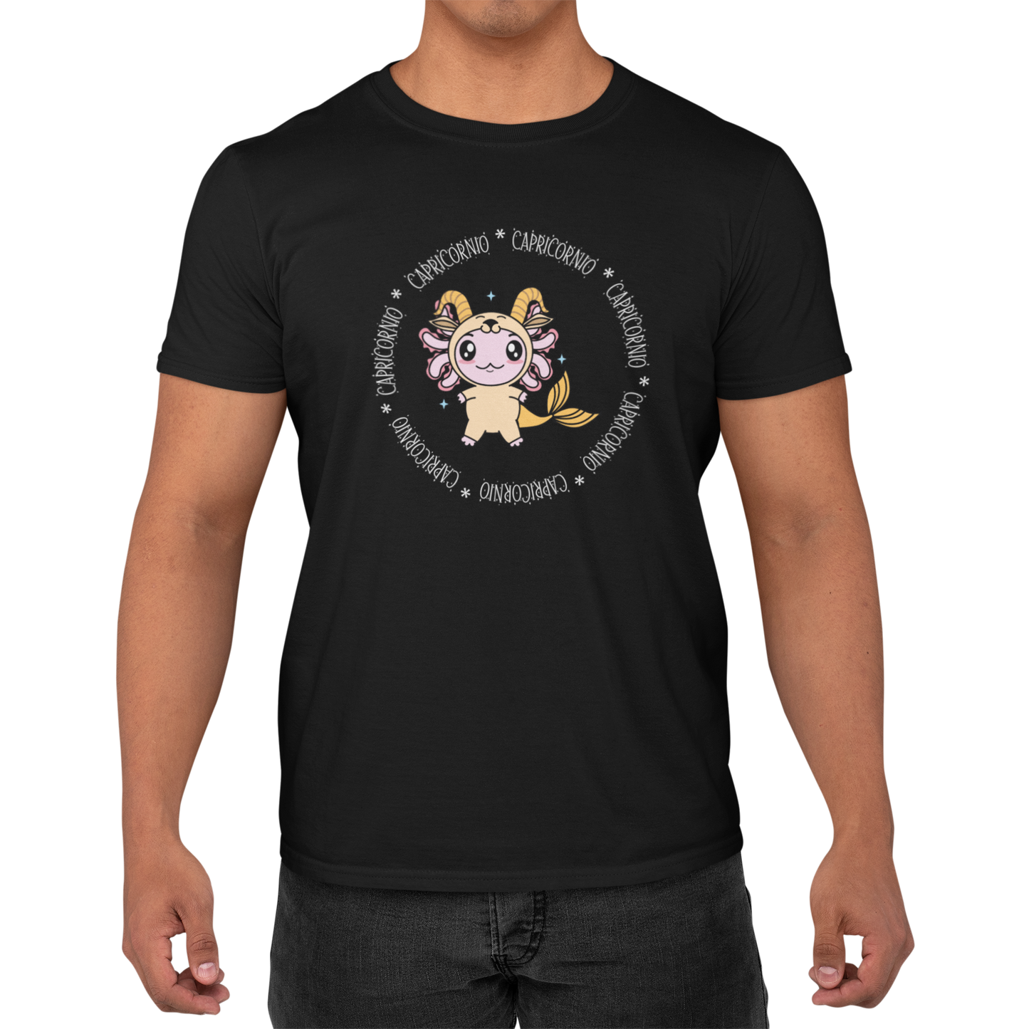 Playera Axolotzin Horoscopos Aro Capricornio Ajolote Adulto E Infantil