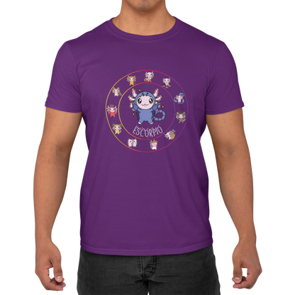 Playera Horoscopos Escorpio Axolotzin Ajolote Adulto E Infantil