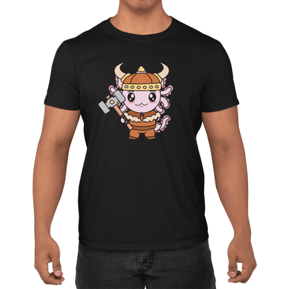 Playera Axolotzin Vikingo Ajolote Adulto E Infantil