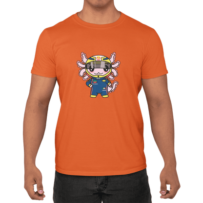 Playera Axolotzin Piloto De Carreras Ajolote Adulto E Infantil