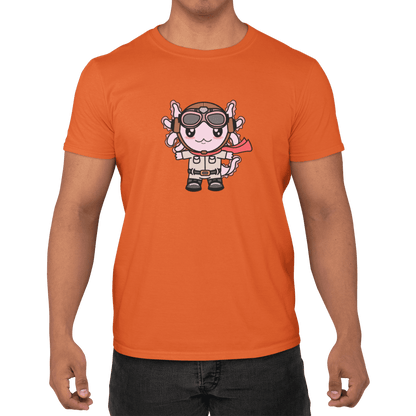 Playera Axolotzin Aviador Ajolote Adulto E Infantil