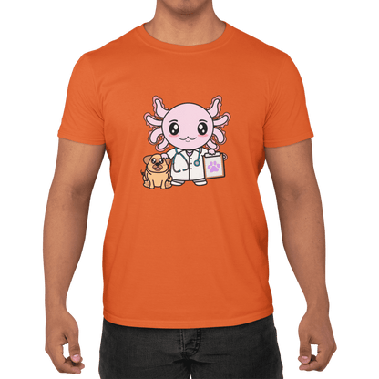 Playera Axolotzin Veterinario Ajolote Adulto E Infantil