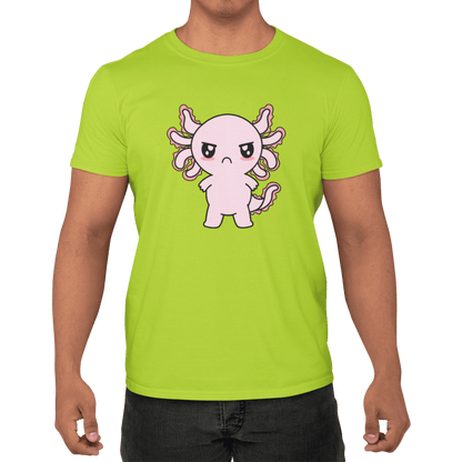 Playera Axolotzin Enojado Ajolote Adulto E Infantil