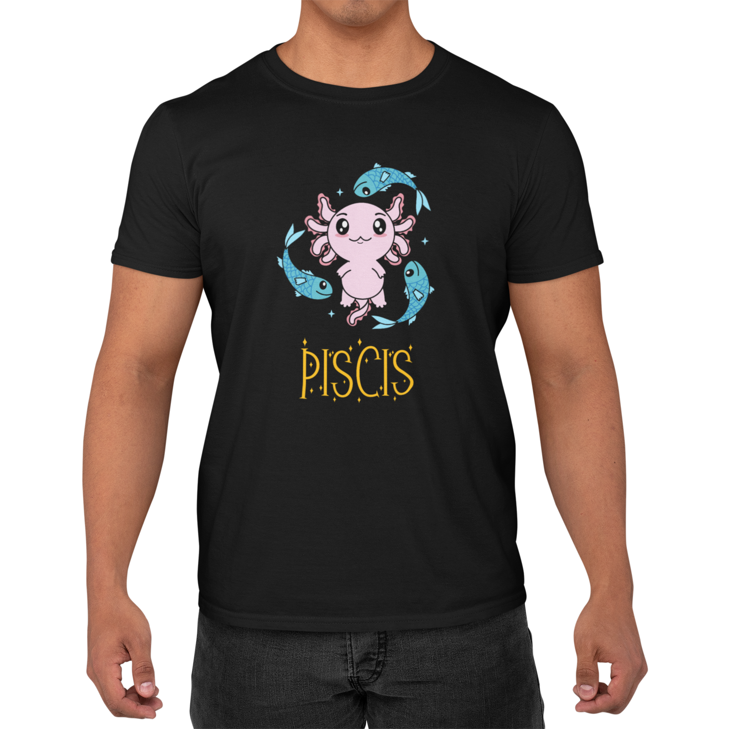 Playera Axolotzin Horoscopos Nombre Piscis Ajolote Adulto E Infantil