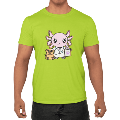 Playera Axolotzin Veterinario Ajolote Adulto E Infantil