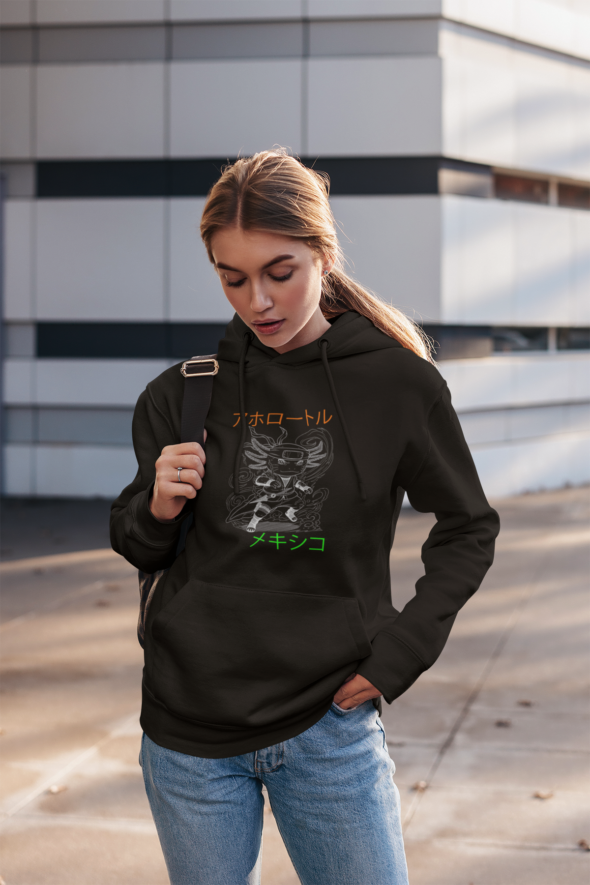 Hoodie Ajolotito Ninja Unisex