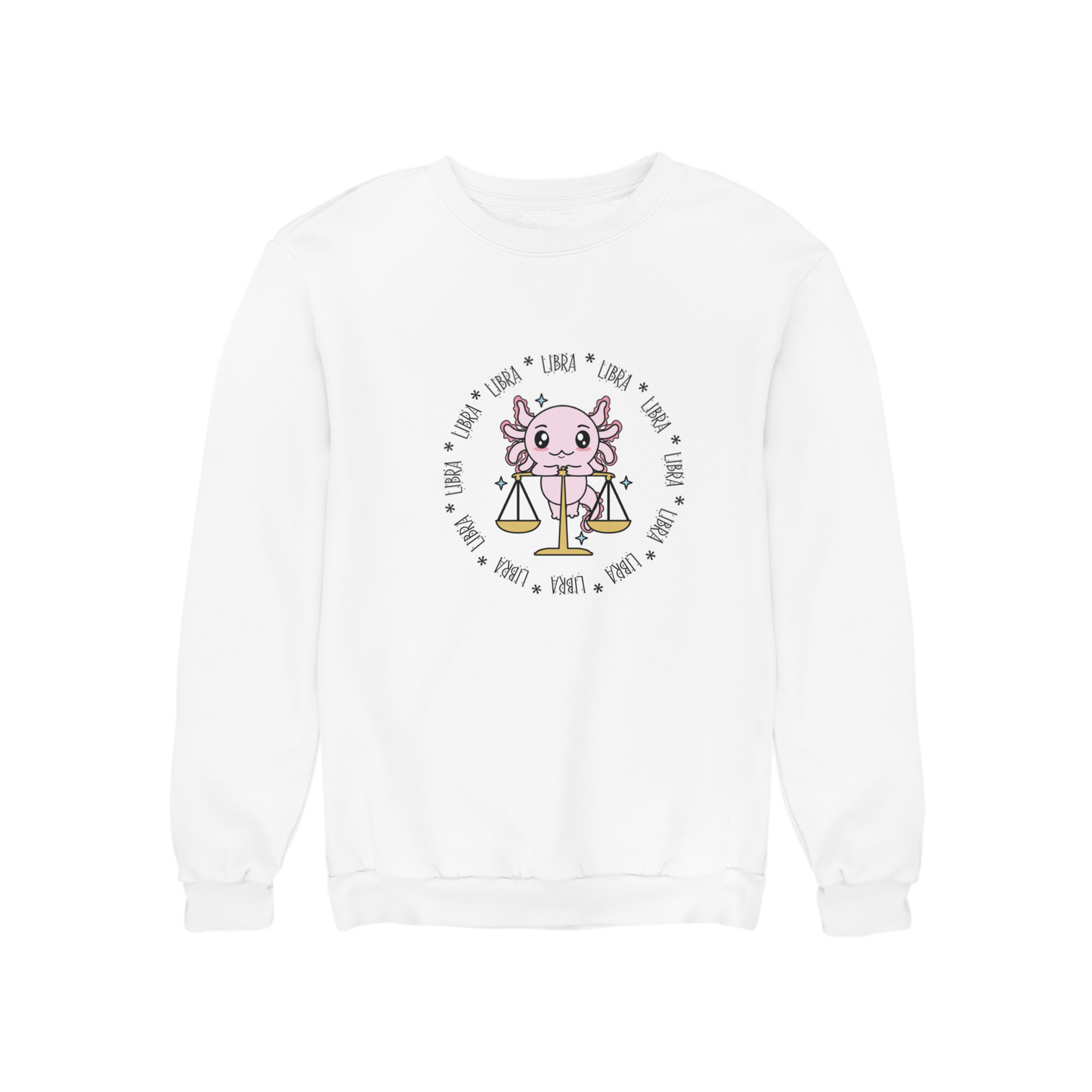 Sudadera Axolotzin Horóscopos Aro Libra Ajolote Unisex