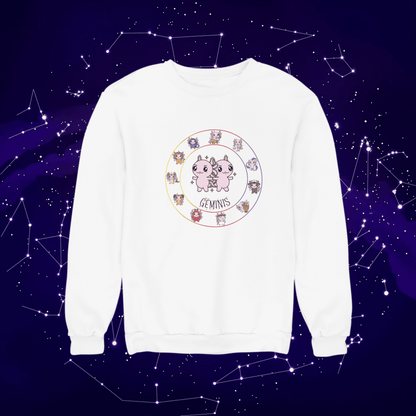 Sudadera Horóscopos Geminis Axolotzin Ajolote Unisex