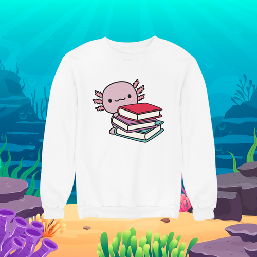 Sudadera Ajolote Lector Xo The Monster