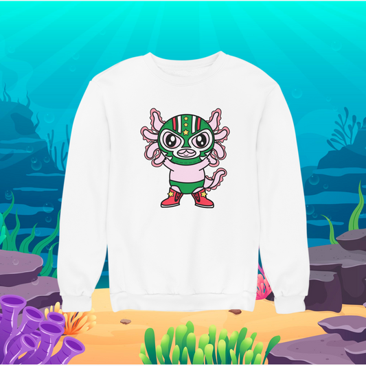 Sudadera Axolotzin Luchador Ajolote Unisex