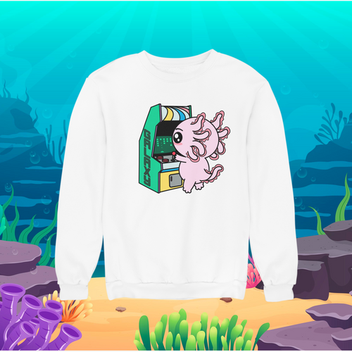 Sudadera Axolotzin Arcade Ajolote Unisex