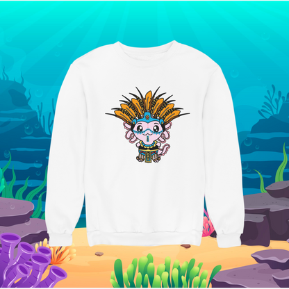 Sudadera Axolotzin Danzante Ajolote Unisex
