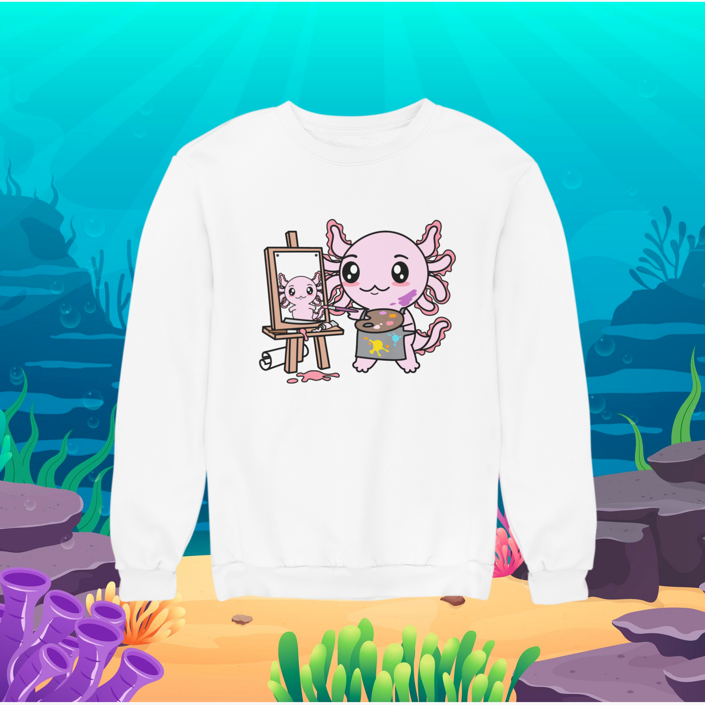 Sudadera Axolotzin Autorretrato Ajolote Unisex