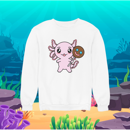 Sudadera Axolotzin Sonrisa Ajolote Unisex