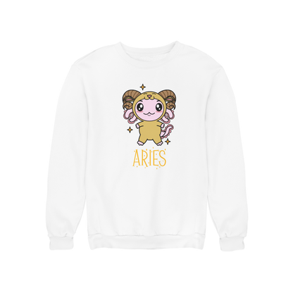 Sudadera Axolotzin Horóscopos Nombre Aries Ajolote Unisex