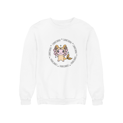 Sudadera Axolotzin Horóscopos Aro Capricornio Ajolote Unisex