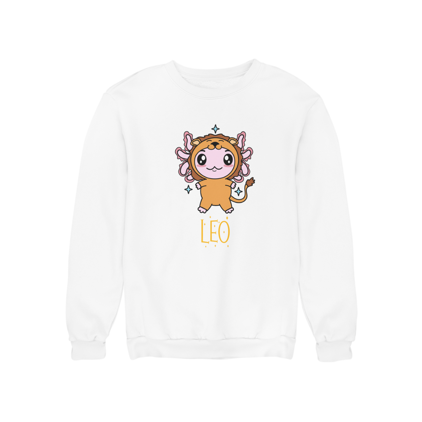 Sudadera Axolotzin Horóscopos Nombre Leo Ajolote Unisex