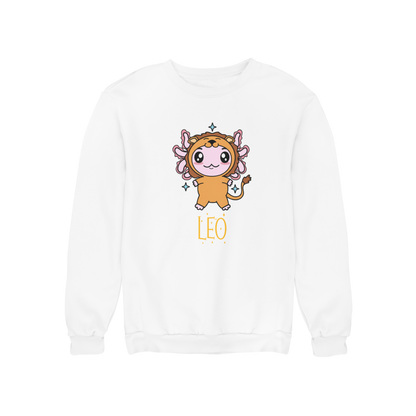 Sudadera Axolotzin Horóscopos Nombre Leo Ajolote Unisex