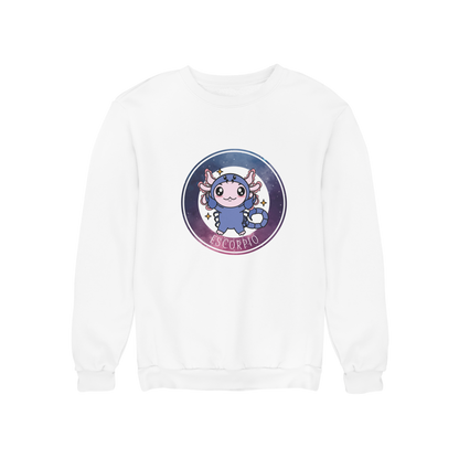 Sudadera Axolotzin Horóscopos Galaxy Escorpio Ajolote Unisex