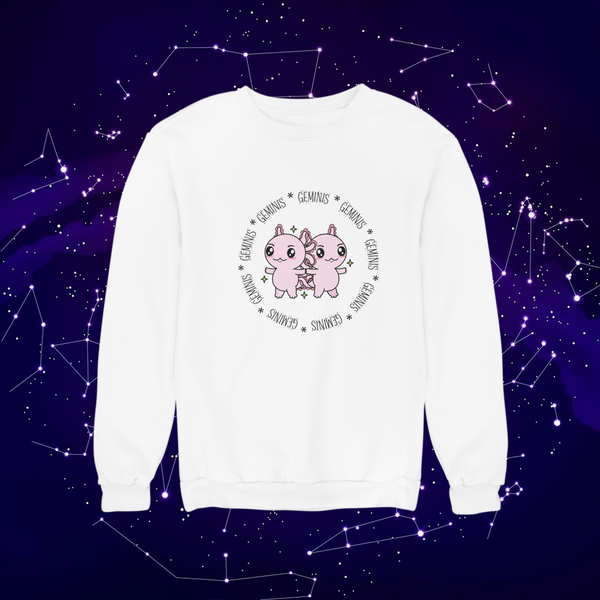 Sudadera Axolotzin Horóscopos Aro Geminis Ajolote Unisex