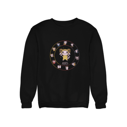 Sudadera Horóscopos Aries Axolotzin Ajolote Unisex