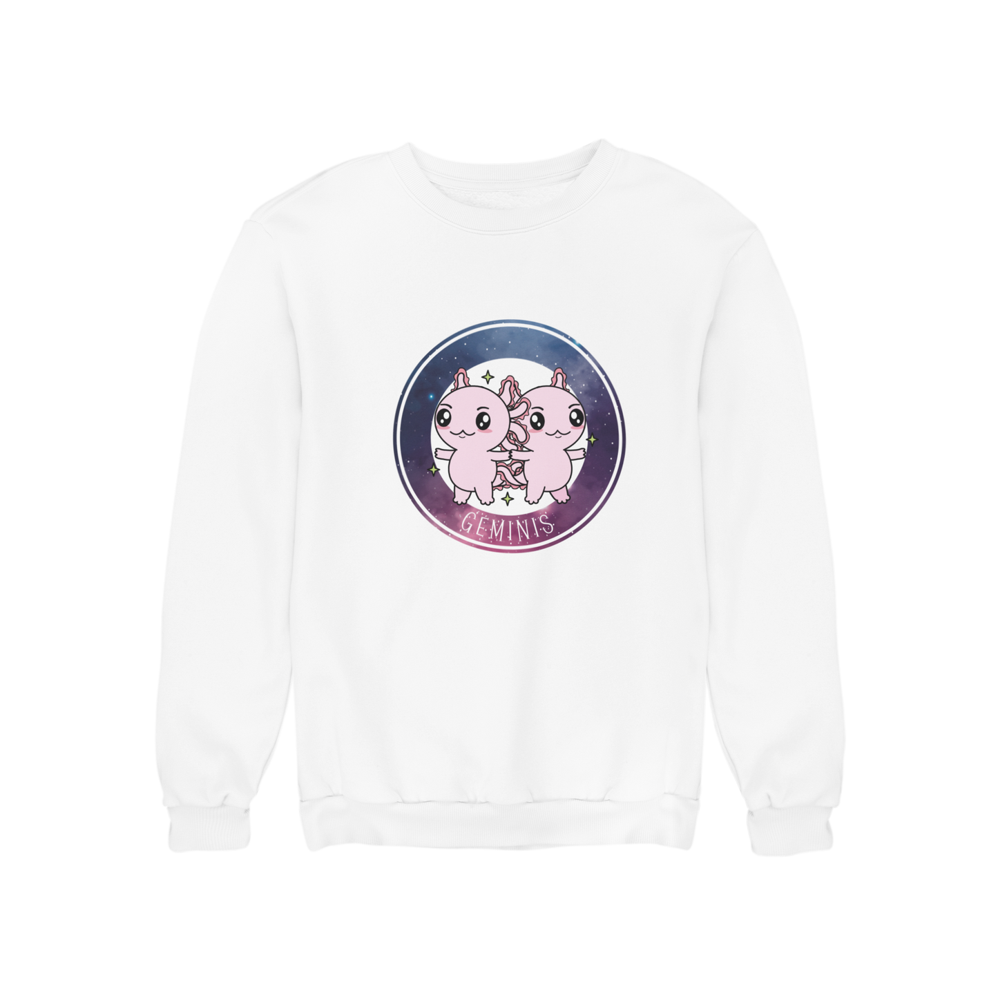 Sudadera Axolotzin Horóscopos Galaxy Geminis Ajolote Unisex