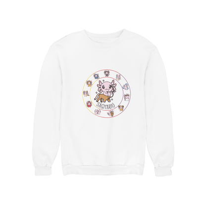 Sudadera Horóscopos Sagitario Axolotzin Ajolote Unisex