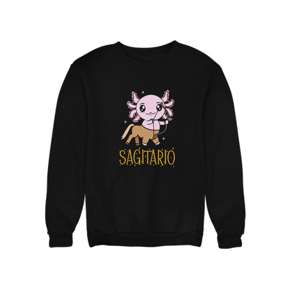 Sudadera Axolotzin Horóscopos Nombre Sagitario Ajolote Unisex