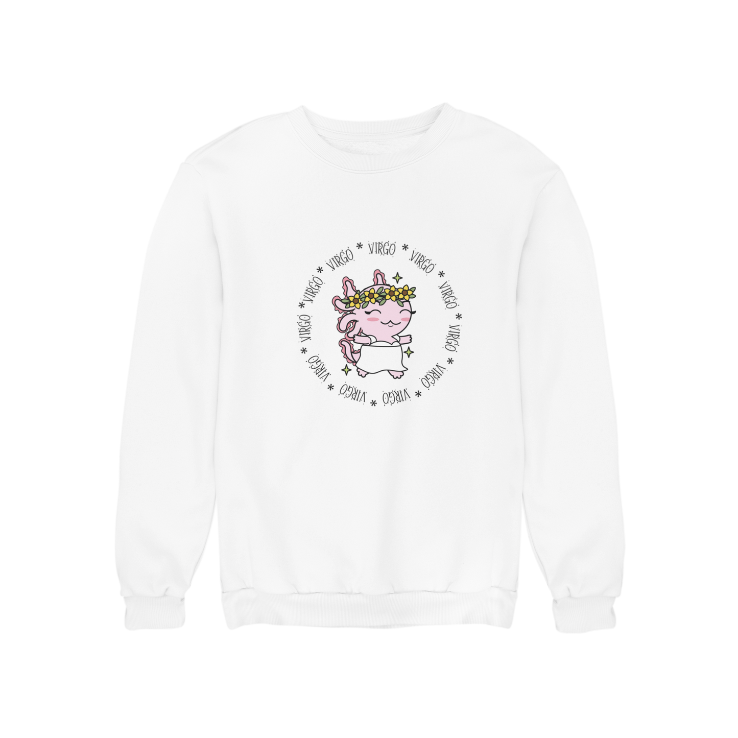 Sudadera Axolotzin Horóscopos Aro Virgo Ajolote Unisex